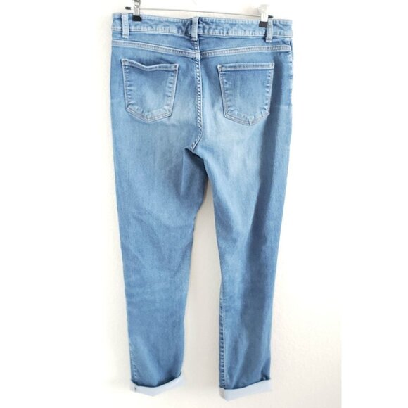 Coldwater Creek Woman's Size 12 Tall Natural Fit Tapered Skinny Jean Medium Wash - Picture 2 of 6